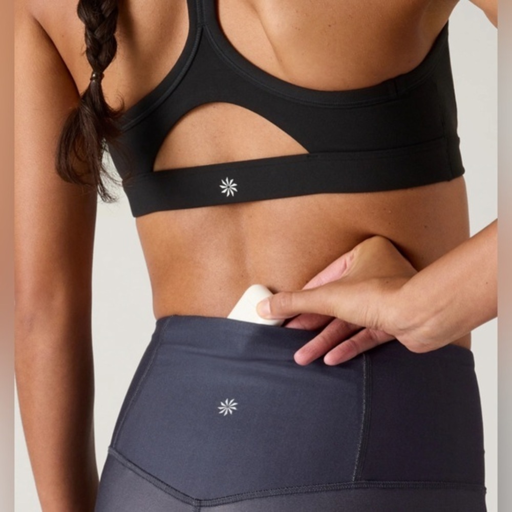 Athleta Digital‎ Ombre Grey Elation High Rise 7/8 Tight Sz S - Picture 4 of 7